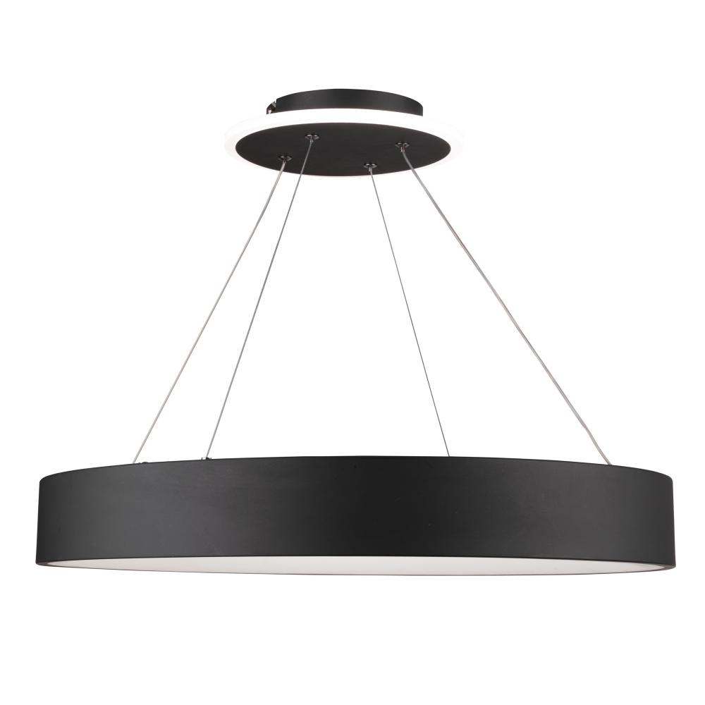 Lazio Collection Integrated LED Chandelier, Black