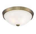 2-Light Ceiling Light in Warm Brass