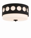 Kirby 2 Light Black Forged Ceiling Mount