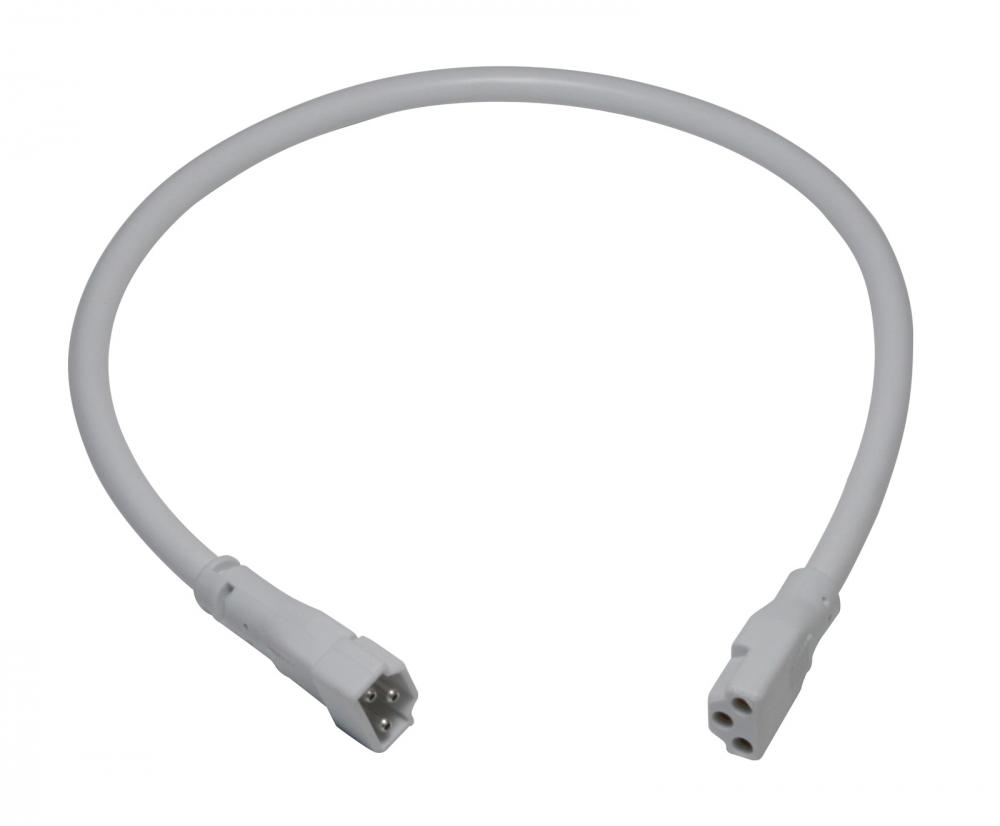 12 INCH LINKING CABLE FOR LED COMPLETE SERIES, WHITE