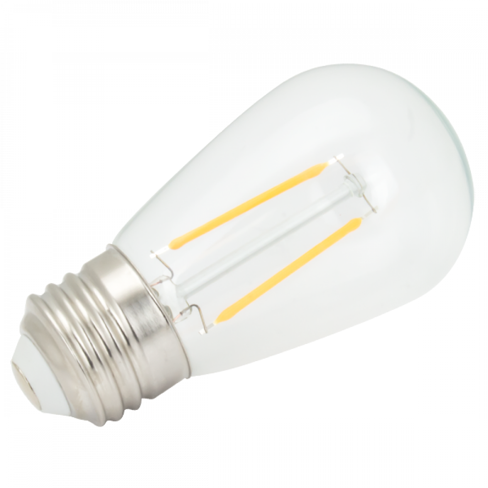 120V LED Filament S14 clear glass bulbs 3000K
