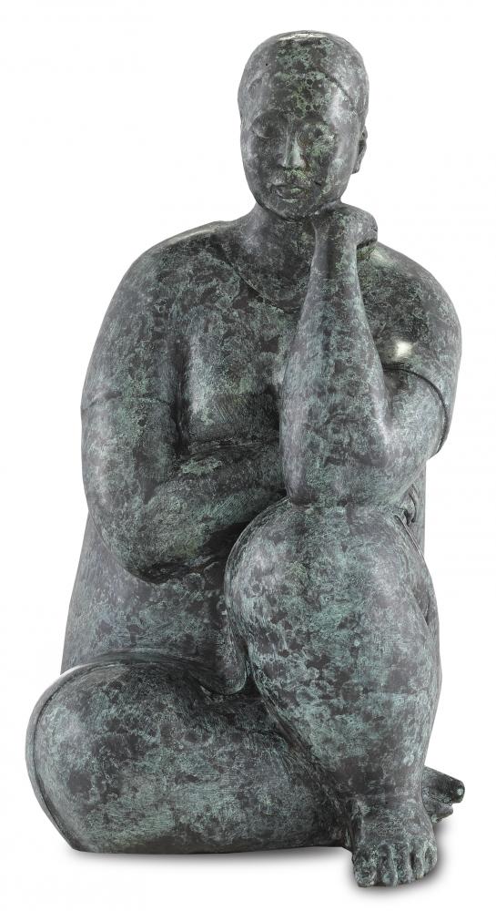 Lady Meditating Bronze