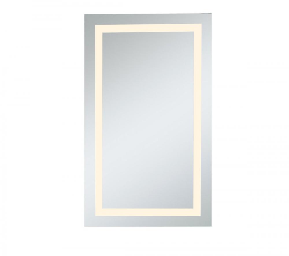 LED Hardwired Mirror Rectangle W24H40 Dimmable 3000K