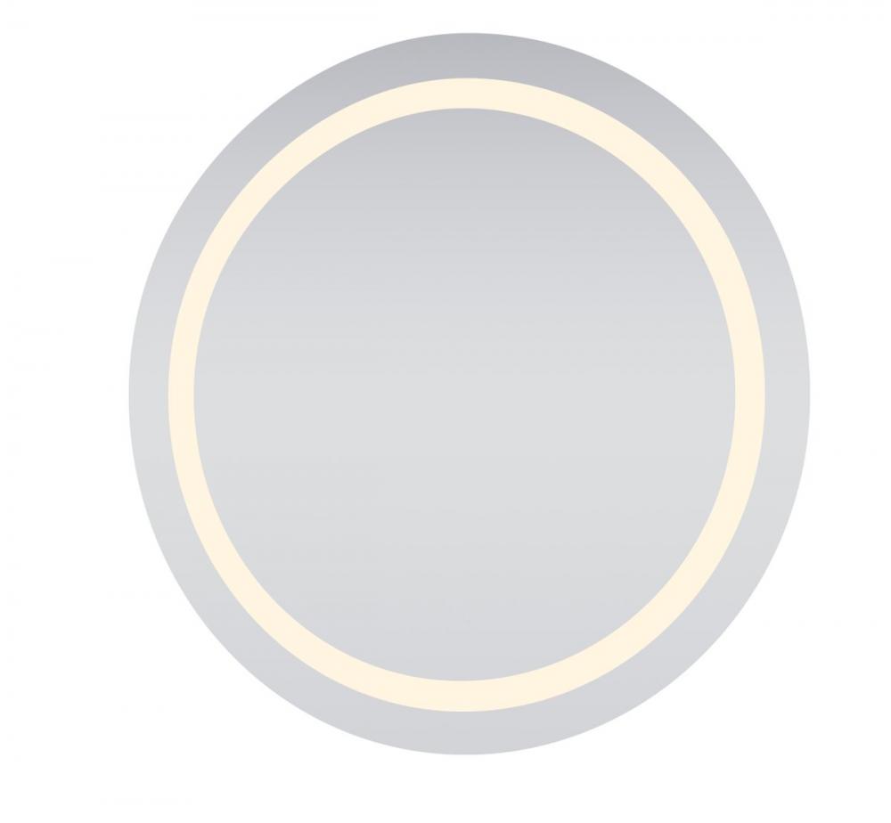 LED Hardwired Mirror Round D30 Dimmable 3000K