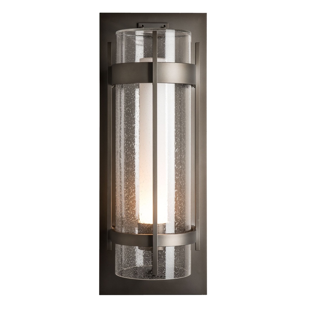 Banded Seeded Glass XL Outdoor Sconce