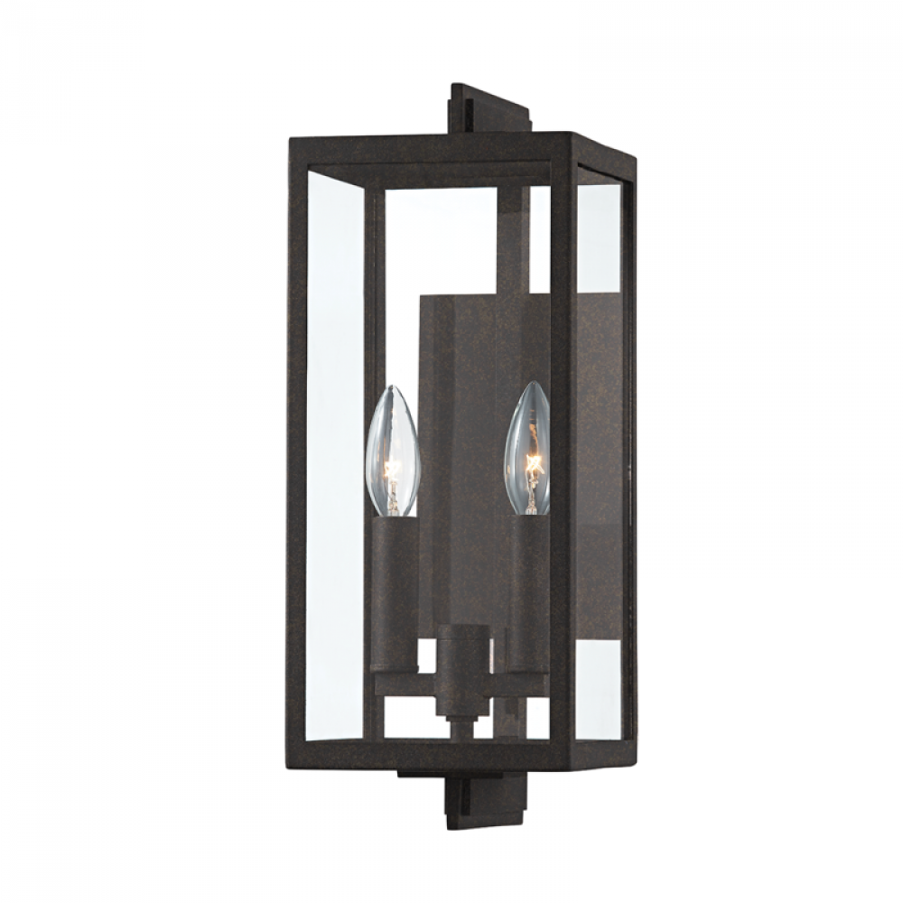 2 LIGHT EXTERIOR WALL SCONCE