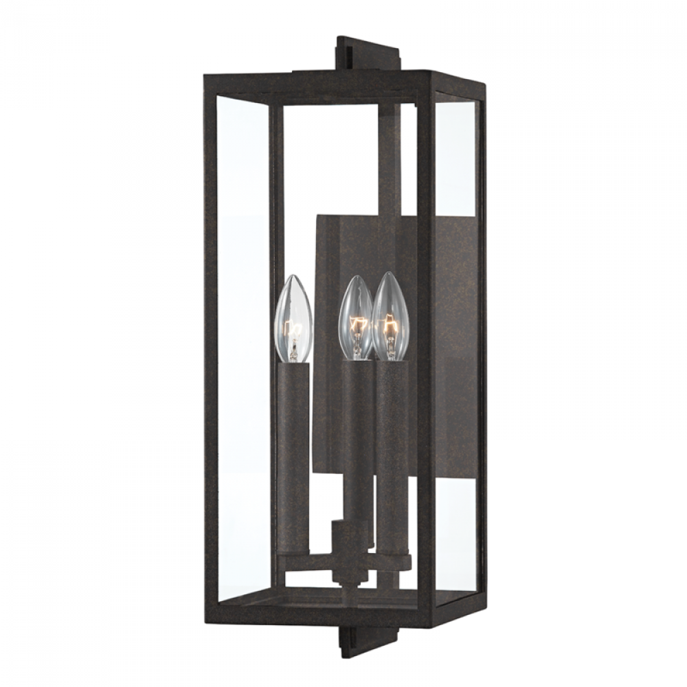 3 LIGHT EXTERIOR WALL SCONCE