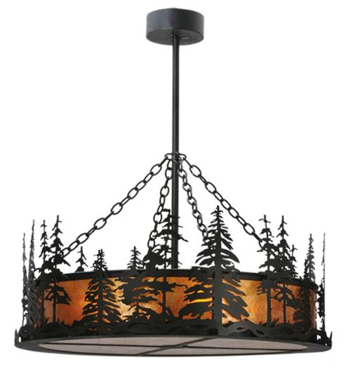36"Wide Tall Pines Inverted Pendant
