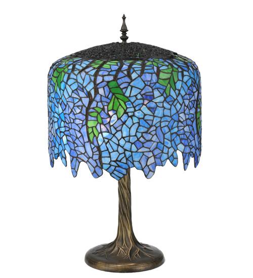 28" High Tiffany Wisteria Table Lamp