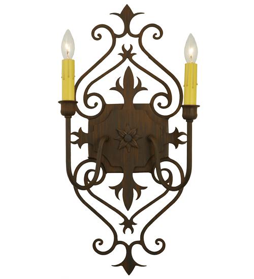 11" Wide Louisa 2 Light Wall Sconce