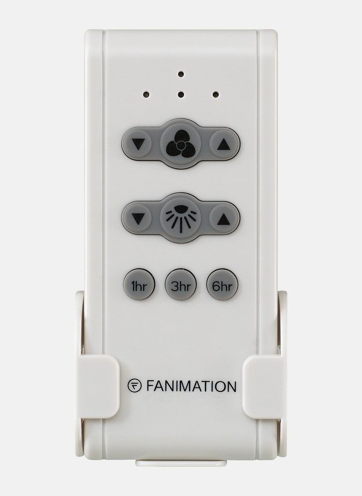 CR500 Ceiling Fan Remote with Receiver Non-Reversing - Fan Speed - White