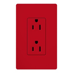 [SCR-15-HT] SATIN COLOR 15 AMP RECEPTACLE HOT
