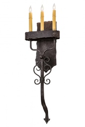 [115637] 10"W Ahriman 3 LT Wall Sconce