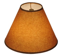 [116421] 10"W X 7"H Taos Brown Parchment Shade