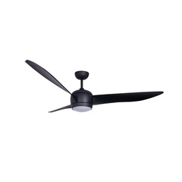Lucci Air Nordic 56-inch Ceiling Fan with LED Light Kit in Matt Black