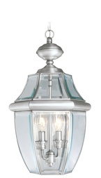 [2255-91] 2 Light BN Outdoor Chain Lantern
