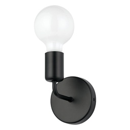 [205335A] 1 LT Open Bulb Wall Light with a Matte Black Finish 1-60W E26 Bulbs
