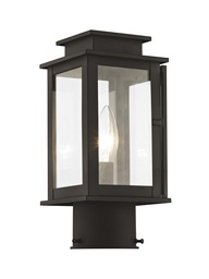 [20201-07] 1 Light Bronze Outdoor Post Lantern
