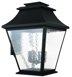 [20251-04] 6 Light Black Outdoor Wall Lantern