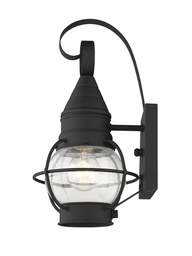[26900-04] 1 Light Black Outdoor Wall Lantern