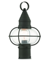 [26902-04] 1 Light Black Outdoor Post Lantern