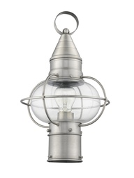 [26902-91] 1 Light BN Outdoor Post Lantern