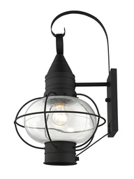 [26904-04] 1 Light Black Outdoor Wall Lantern
