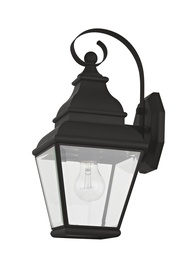 [2590-04] 1 Light Black Outdoor Wall Lantern