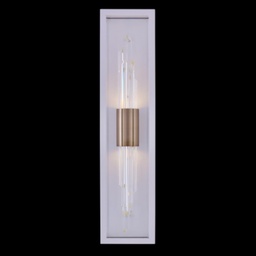 [090423-038-FR001] Lucca Champagne Gold LED Outdoor Wall Sconce