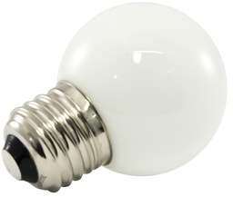 Premium Grade LED Lamp Large Globe, Standard Medium base, Pure White 5500K with Frosted Glass, wet