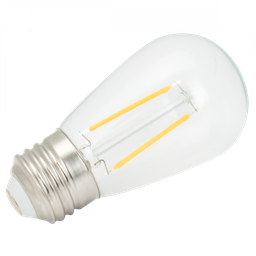 [S14-LEDF-PET-120-30K] 120V LED Filament S14 clear plastic bulbs 3000K