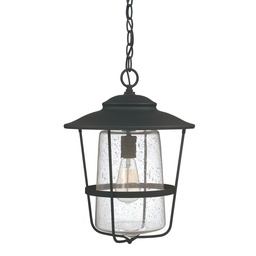 [9604BK] 1 Light Outdoor Hanging Lantern