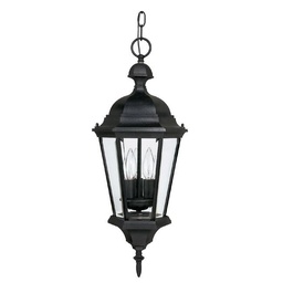 [9724BK] 3 Light Outdoor Hanging Lantern