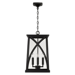 [946542BK] 4 Light Outdoor Hanging Lantern