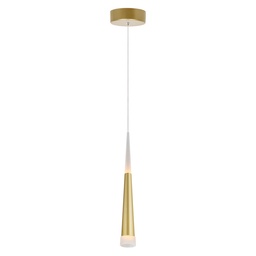 [1103P5-1-602] Andes LED Down Mini Pendant With Satin Gold Finish