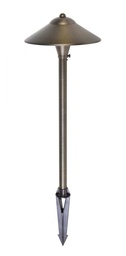 [P800] Path Light D9 H24 Antique Brass Includes Stake G4 Halogen 20wLight Source Not Included