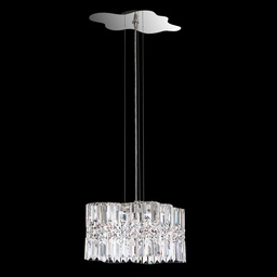 [SPU120N-SS1O] Selene 15in LED 3000K 120V Mini Pendant in Stainless Steel with Clear Optic Crystal