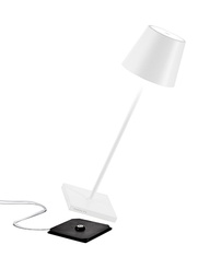 [LD0340B3] White Poldina Pro Wireless LED Table Lamp